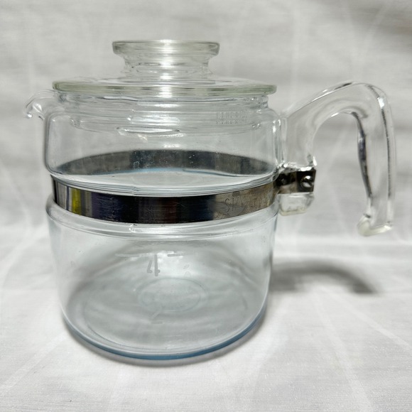 Vintage Pyrex Flameware Glass Coffee Percolator Replacement Carafe Parts - Picture 1 of 11